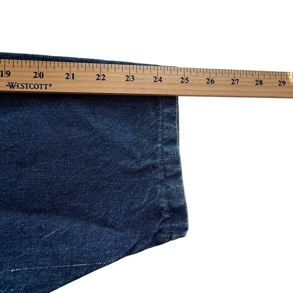 VTG 80s Dickies Denim Chore Coat Mens XL 52 Blue Jean Jacket Western Boho Indie - Picture 5 of 9